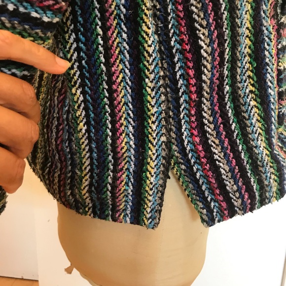 Earth Ragz hoodie “drug rug” blanket sweater - S - Picture 9 of 11